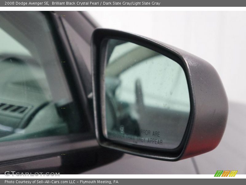 Brilliant Black Crystal Pearl / Dark Slate Gray/Light Slate Gray 2008 Dodge Avenger SE