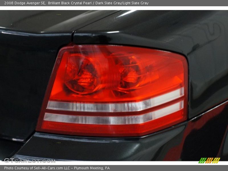 Brilliant Black Crystal Pearl / Dark Slate Gray/Light Slate Gray 2008 Dodge Avenger SE
