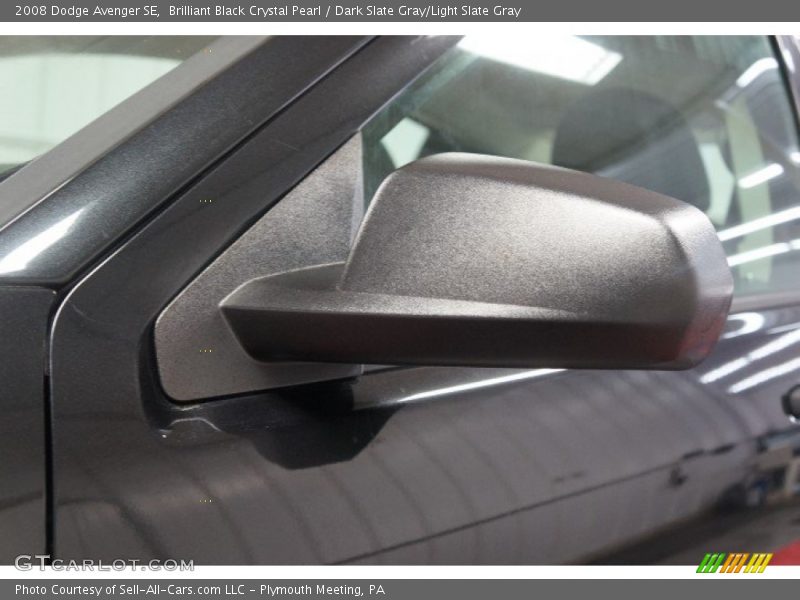 Brilliant Black Crystal Pearl / Dark Slate Gray/Light Slate Gray 2008 Dodge Avenger SE