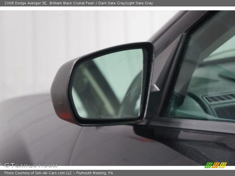 Brilliant Black Crystal Pearl / Dark Slate Gray/Light Slate Gray 2008 Dodge Avenger SE