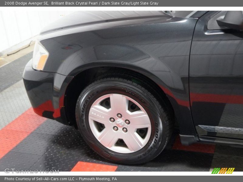 Brilliant Black Crystal Pearl / Dark Slate Gray/Light Slate Gray 2008 Dodge Avenger SE