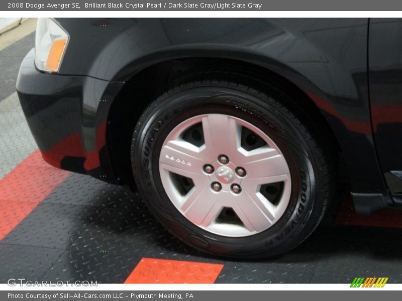Brilliant Black Crystal Pearl / Dark Slate Gray/Light Slate Gray 2008 Dodge Avenger SE