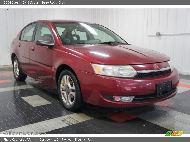 Berry Red / Grey 2004 Saturn ION 3 Sedan