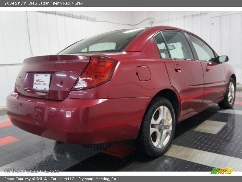 Berry Red / Grey 2004 Saturn ION 3 Sedan
