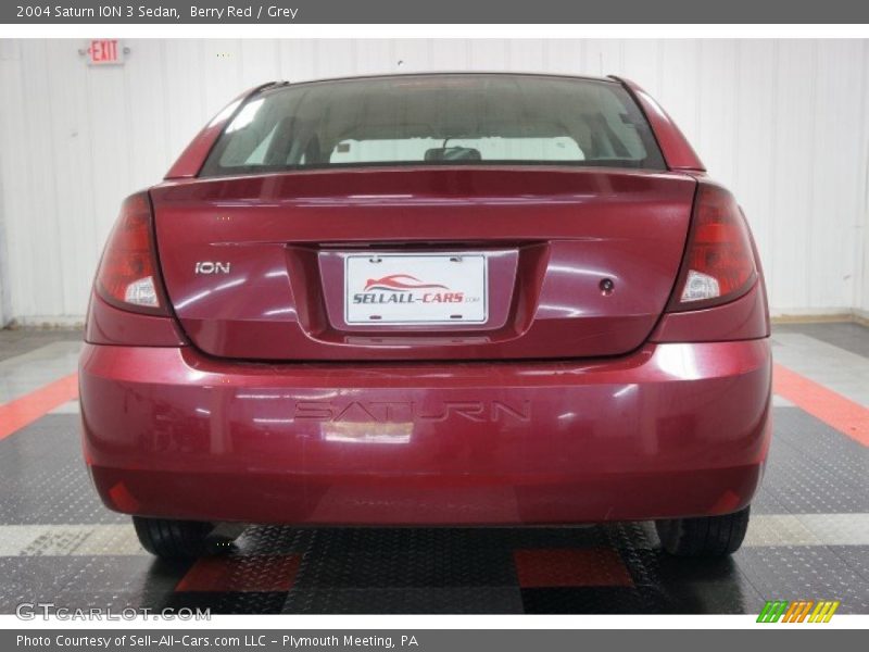Berry Red / Grey 2004 Saturn ION 3 Sedan