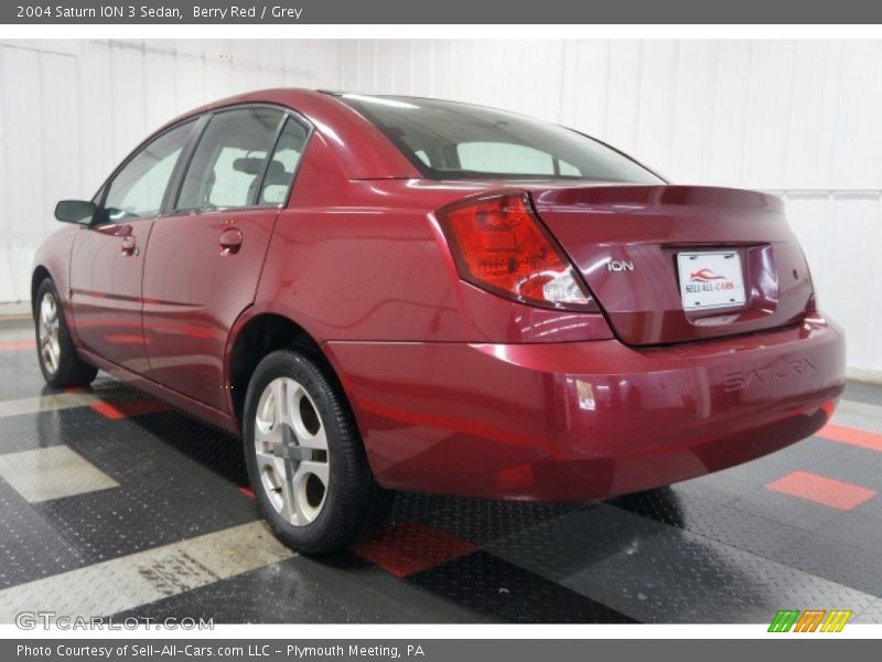 Berry Red / Grey 2004 Saturn ION 3 Sedan