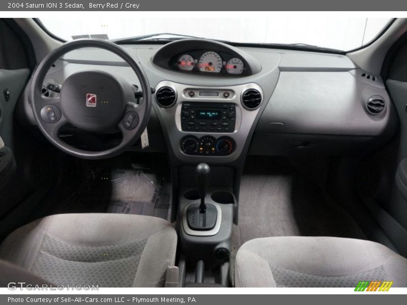 Berry Red / Grey 2004 Saturn ION 3 Sedan