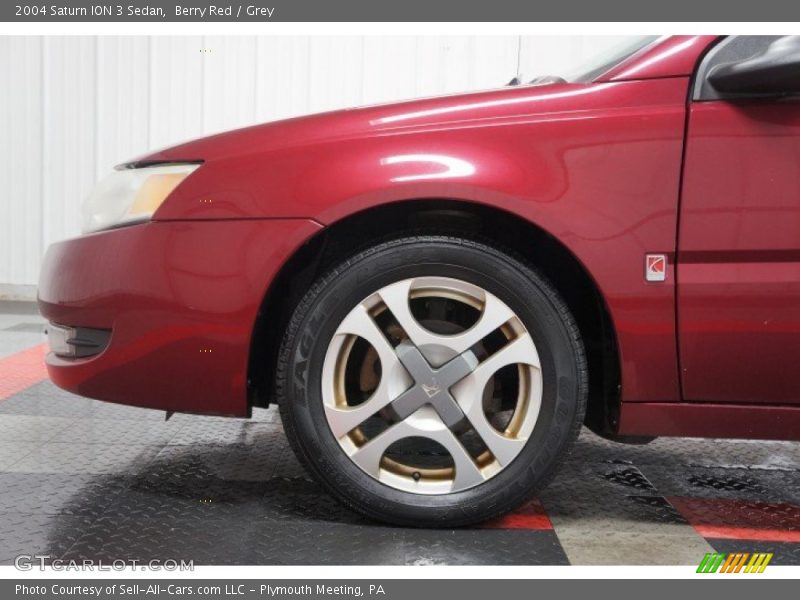 Berry Red / Grey 2004 Saturn ION 3 Sedan