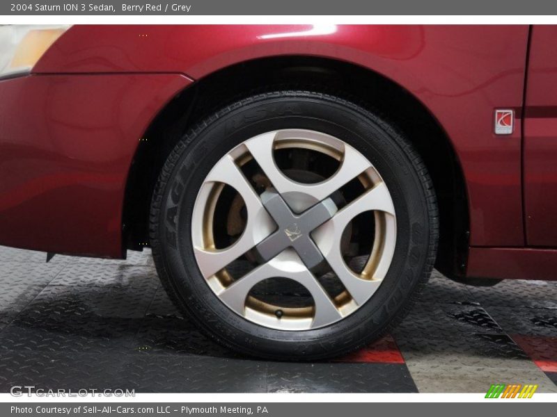 Berry Red / Grey 2004 Saturn ION 3 Sedan