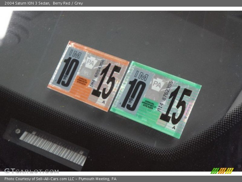 Berry Red / Grey 2004 Saturn ION 3 Sedan