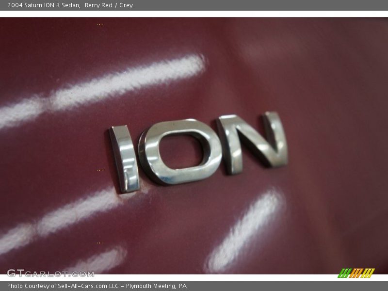 Berry Red / Grey 2004 Saturn ION 3 Sedan