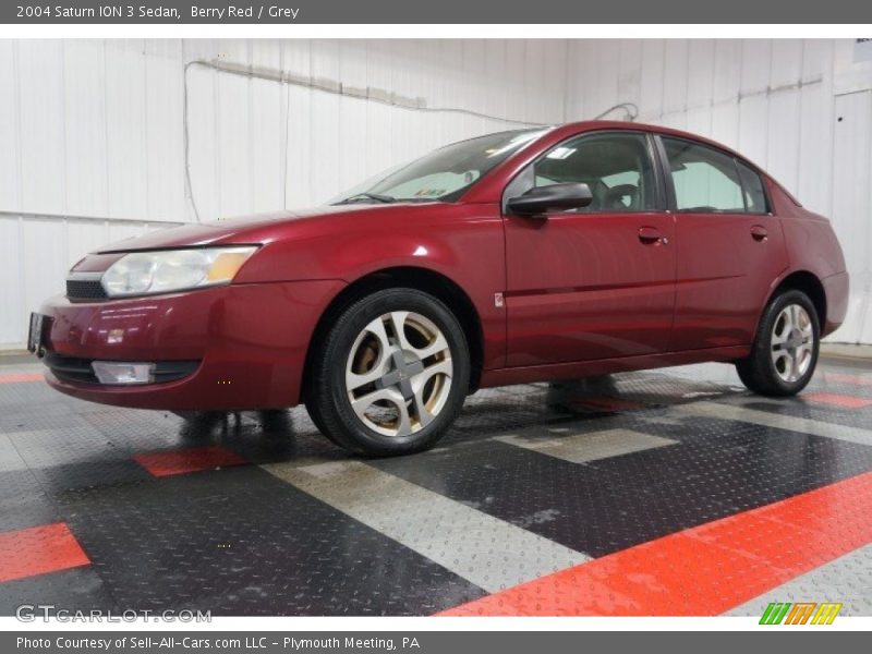 Berry Red / Grey 2004 Saturn ION 3 Sedan