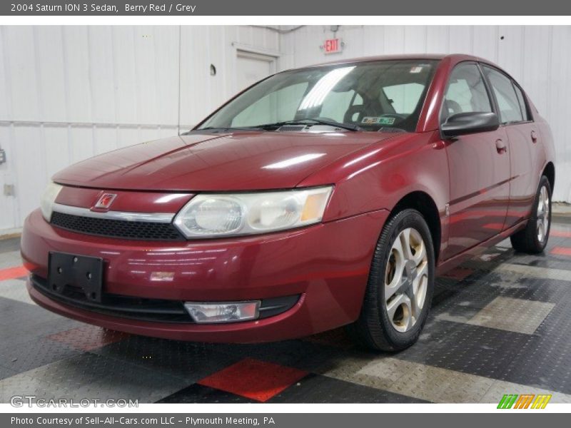 Berry Red / Grey 2004 Saturn ION 3 Sedan