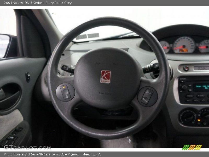 Berry Red / Grey 2004 Saturn ION 3 Sedan