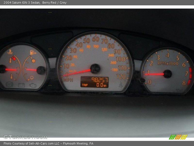 Berry Red / Grey 2004 Saturn ION 3 Sedan