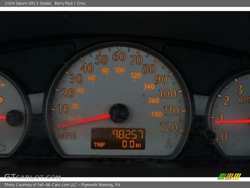 Berry Red / Grey 2004 Saturn ION 3 Sedan