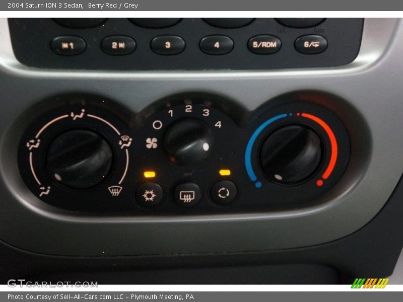 Berry Red / Grey 2004 Saturn ION 3 Sedan