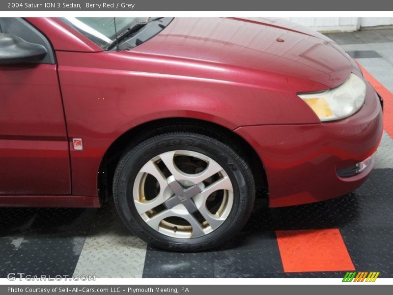 Berry Red / Grey 2004 Saturn ION 3 Sedan
