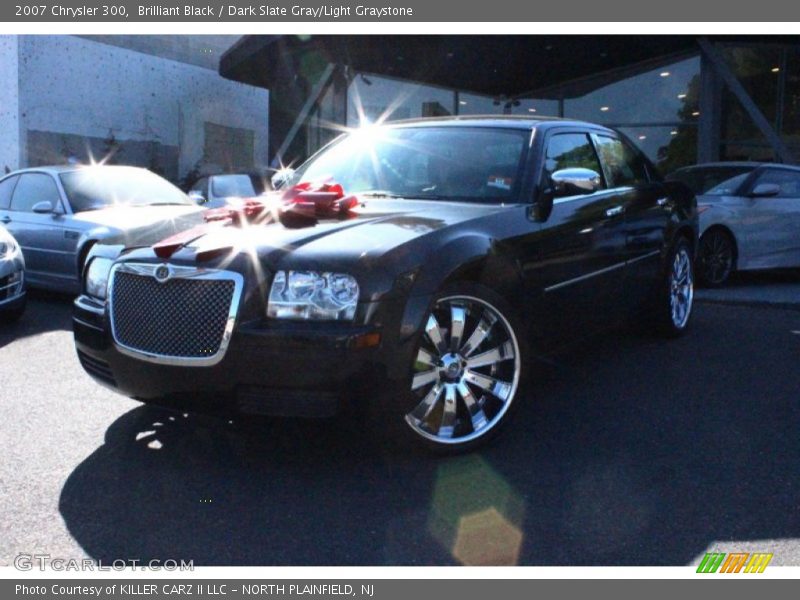 Brilliant Black / Dark Slate Gray/Light Graystone 2007 Chrysler 300