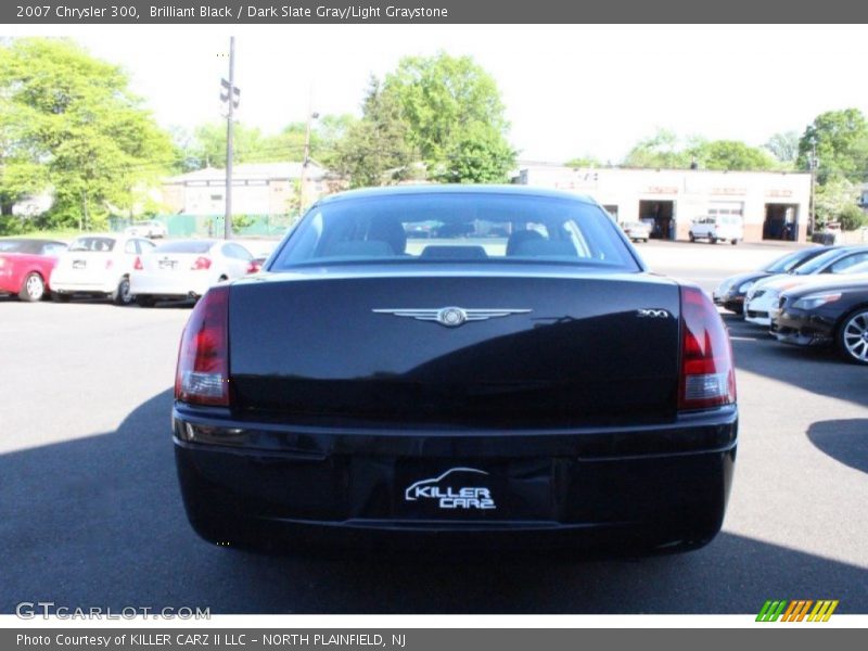 Brilliant Black / Dark Slate Gray/Light Graystone 2007 Chrysler 300