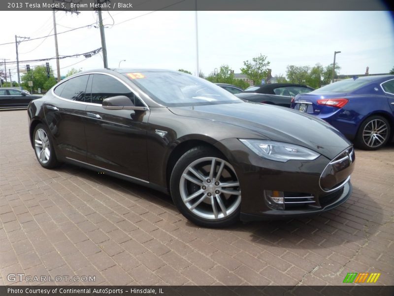 Brown Metallic / Black 2013 Tesla Model S