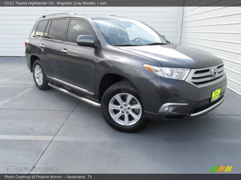 Magnetic Gray Metallic / Ash 2012 Toyota Highlander V6