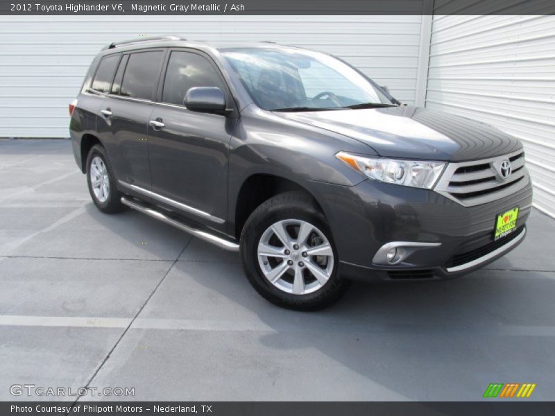 Magnetic Gray Metallic / Ash 2012 Toyota Highlander V6