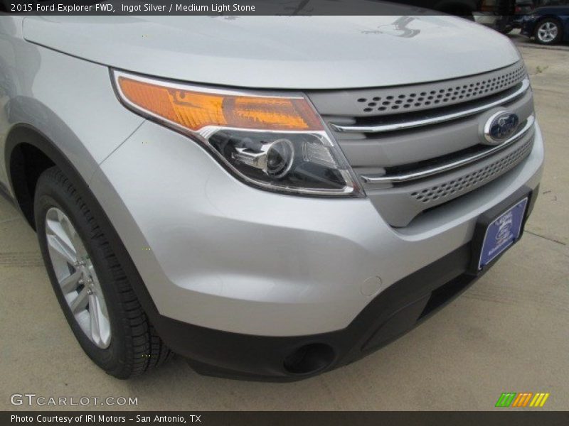 Ingot Silver / Medium Light Stone 2015 Ford Explorer FWD