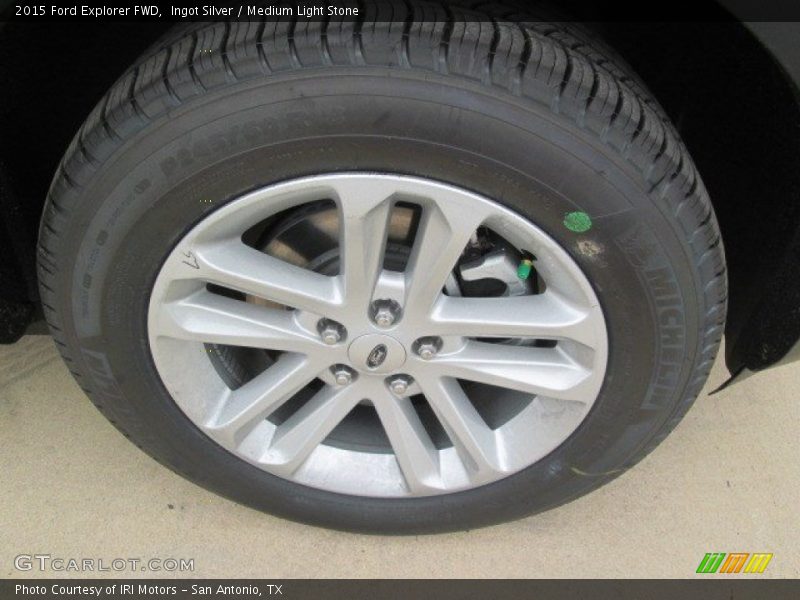 Ingot Silver / Medium Light Stone 2015 Ford Explorer FWD