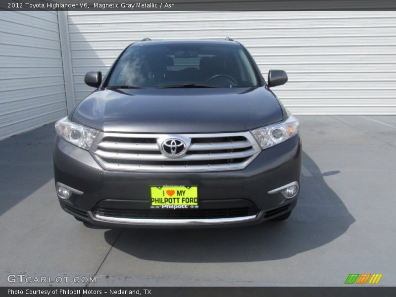 Magnetic Gray Metallic / Ash 2012 Toyota Highlander V6
