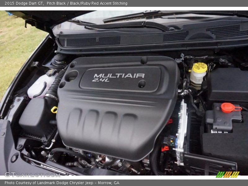 Pitch Black / Black/Ruby Red Accent Stitching 2015 Dodge Dart GT