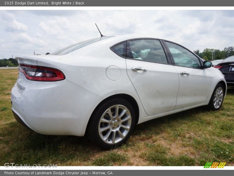 Bright White / Black 2015 Dodge Dart Limited