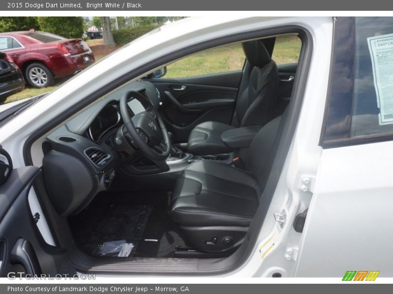 Bright White / Black 2015 Dodge Dart Limited