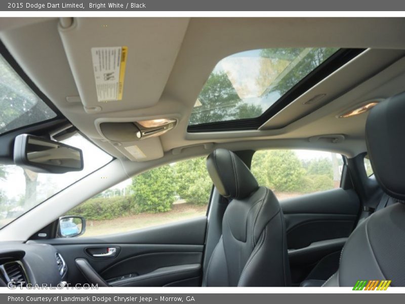 Bright White / Black 2015 Dodge Dart Limited