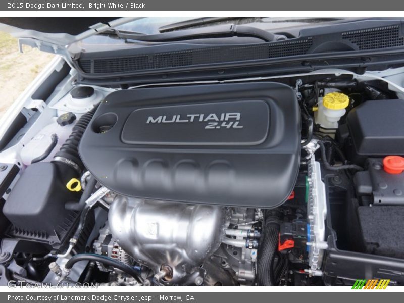 Bright White / Black 2015 Dodge Dart Limited