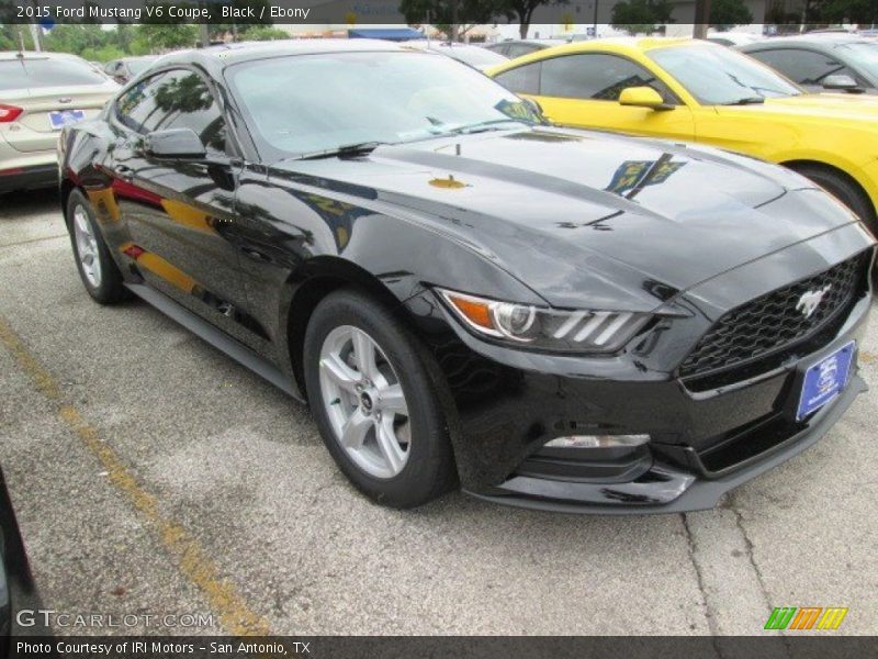 Black / Ebony 2015 Ford Mustang V6 Coupe