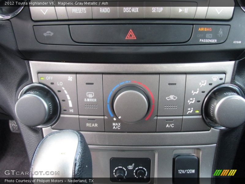 Magnetic Gray Metallic / Ash 2012 Toyota Highlander V6