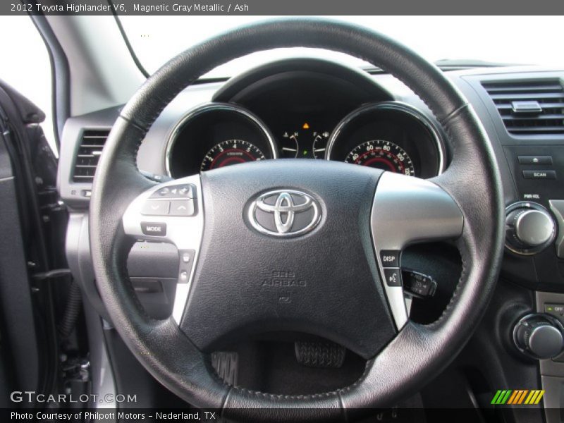 Magnetic Gray Metallic / Ash 2012 Toyota Highlander V6
