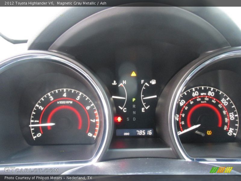 Magnetic Gray Metallic / Ash 2012 Toyota Highlander V6