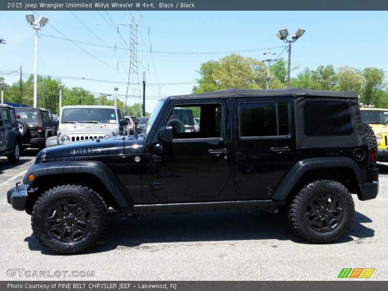Black / Black 2015 Jeep Wrangler Unlimited Willys Wheeler W 4x4