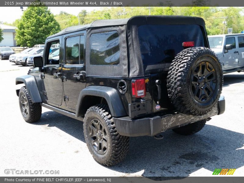 Black / Black 2015 Jeep Wrangler Unlimited Willys Wheeler W 4x4