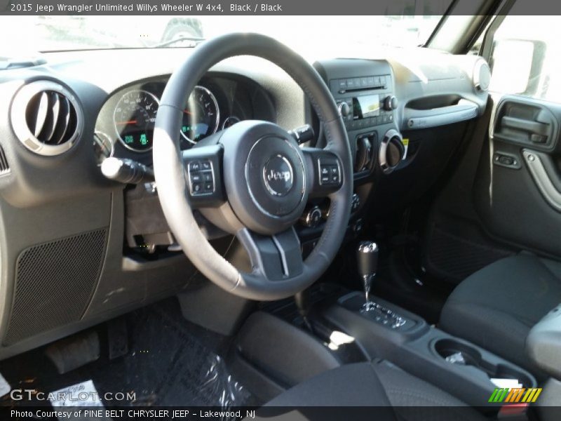 Black / Black 2015 Jeep Wrangler Unlimited Willys Wheeler W 4x4