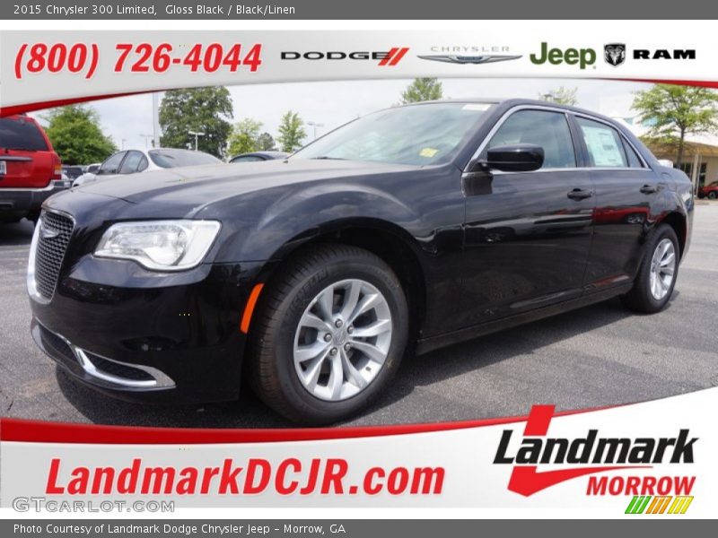 Gloss Black / Black/Linen 2015 Chrysler 300 Limited