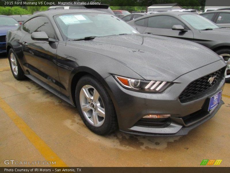 Magnetic Metallic / Ebony 2015 Ford Mustang V6 Coupe