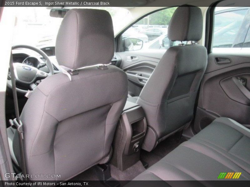 Ingot Silver Metallic / Charcoal Black 2015 Ford Escape S