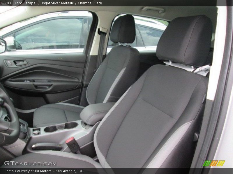 Ingot Silver Metallic / Charcoal Black 2015 Ford Escape S