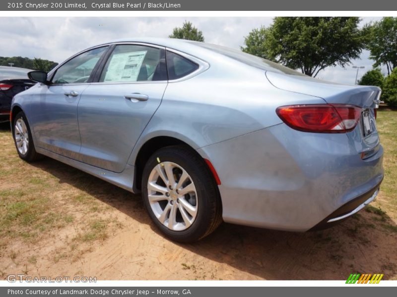 Crystal Blue Pearl / Black/Linen 2015 Chrysler 200 Limited