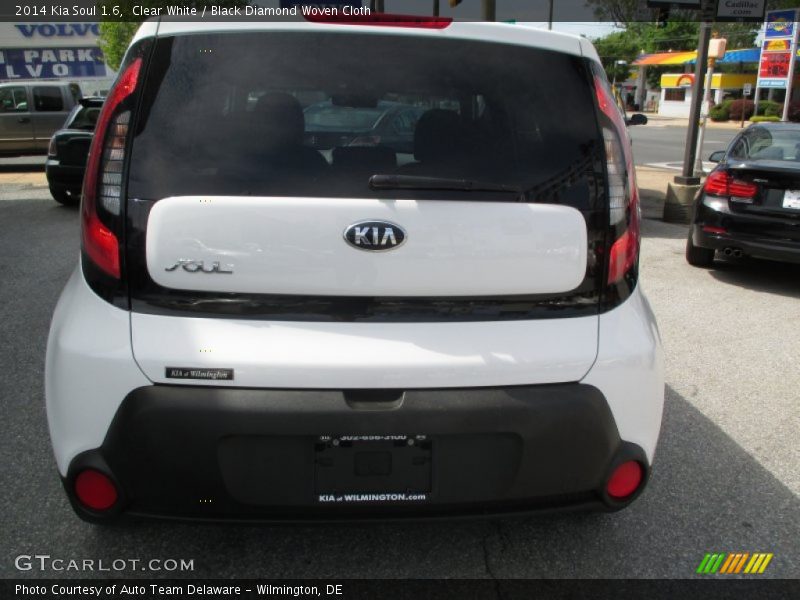 Clear White / Black Diamond Woven Cloth 2014 Kia Soul 1.6