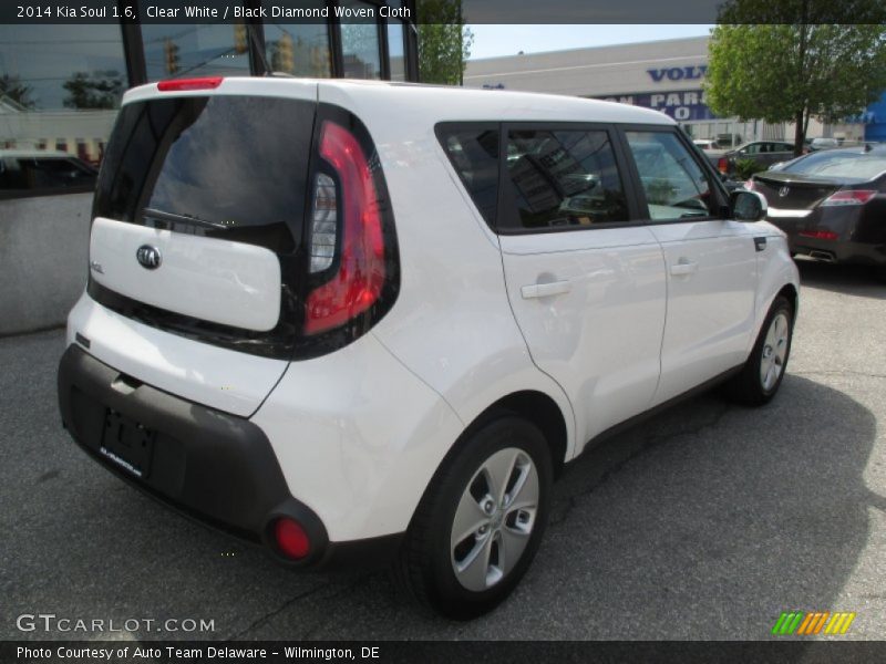 Clear White / Black Diamond Woven Cloth 2014 Kia Soul 1.6