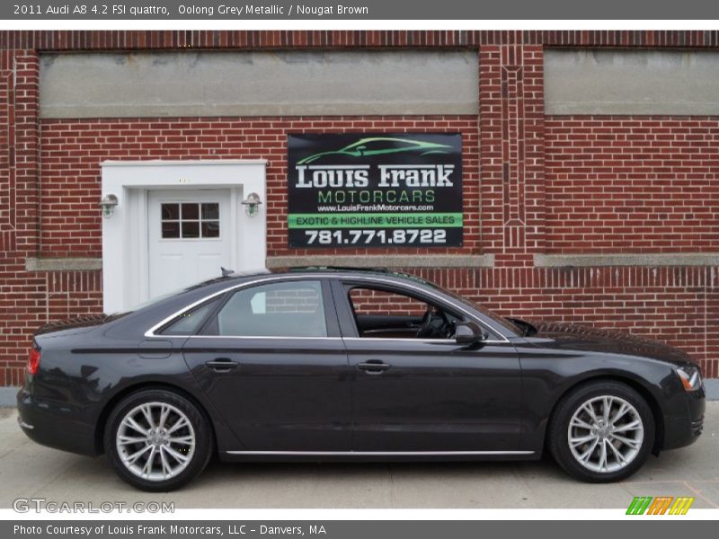 Oolong Grey Metallic / Nougat Brown 2011 Audi A8 4.2 FSI quattro